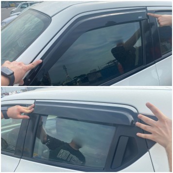 Дефлектори вікон Nissan Juke 2010-2018 накладні (DEFL) Q2-3